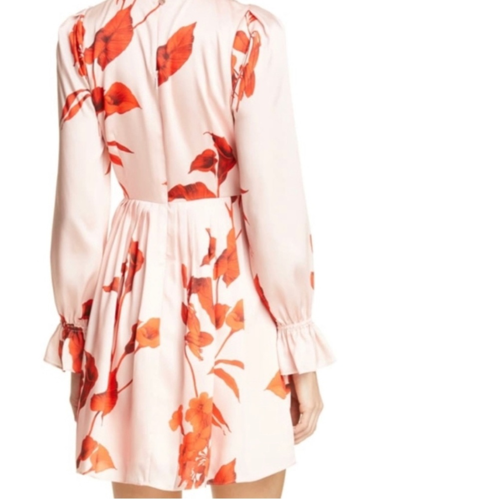 Ted Baker London Pink Dress with Red Floral Print - Picture 6 of 12